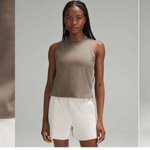 lululemon athletica Classic- Fit Cotton- Blend Tank Top - Brown